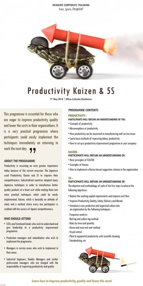 Productivity Kaizen and 5S Training