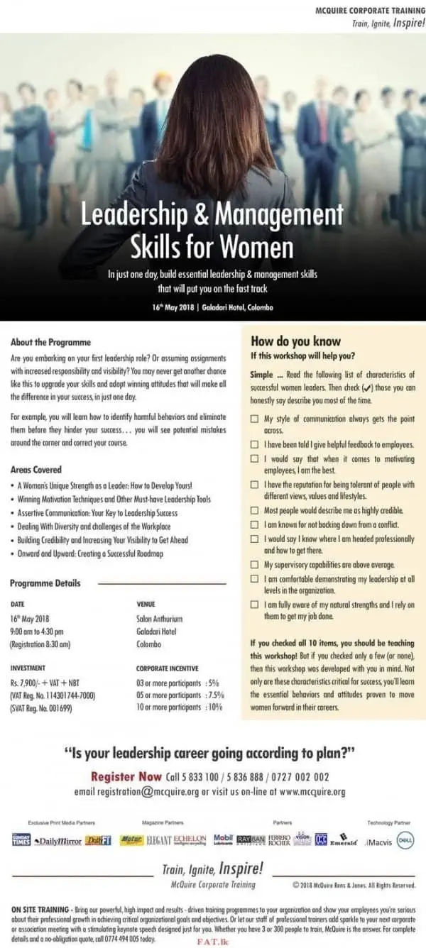 Leadership and Management Skills for Women