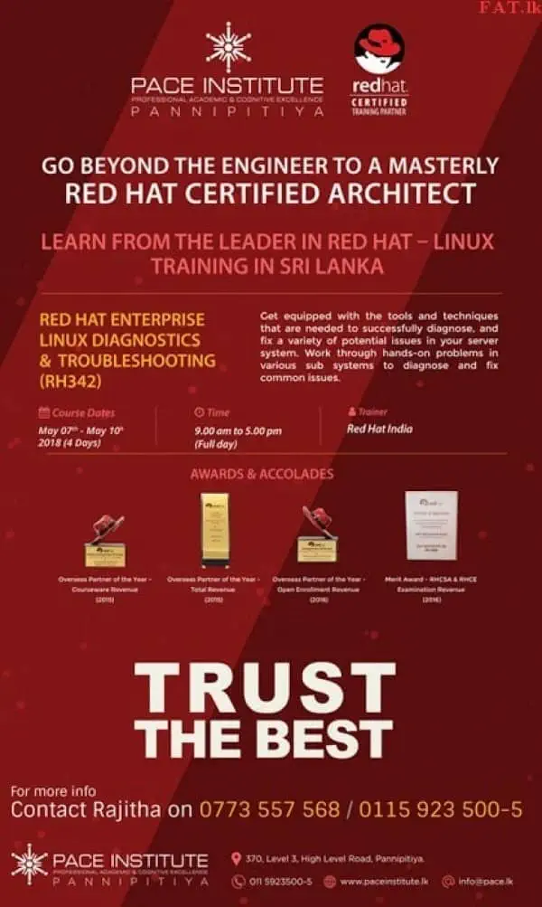 Red Hat Certified Architect - Linux Training in Sri Lanka