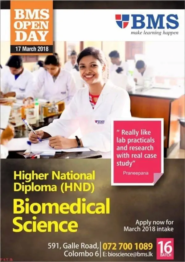 Higher National Diploma (HND) Biomedical Science