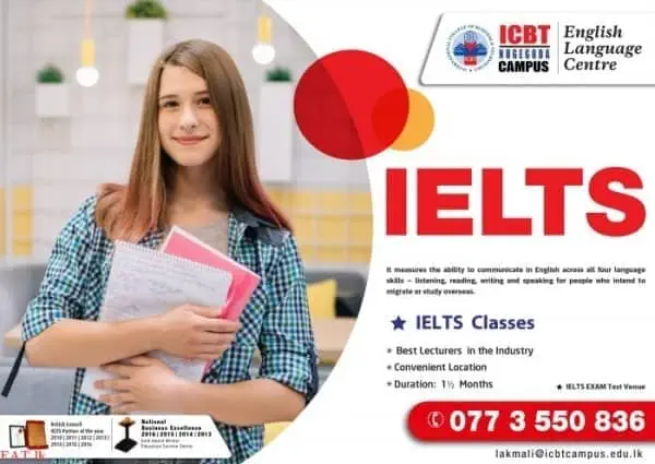 IELTS at ICBT Campus Nugegoda