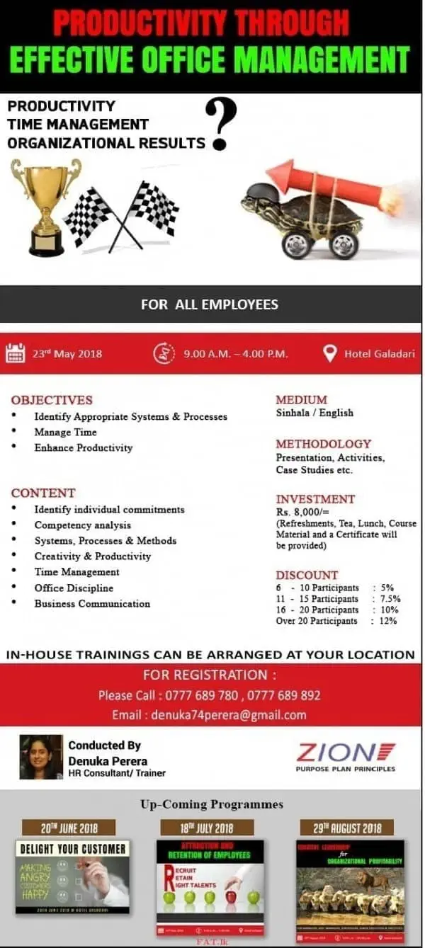 Productivity Through Effective Office Management