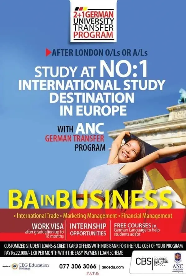 Study at No. 1 International Study Destination in Europe with ANC