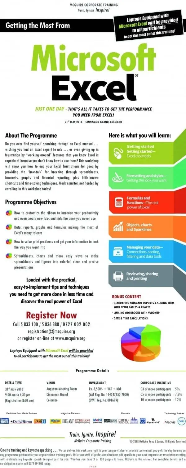 Getting the most from Microsoft Excel