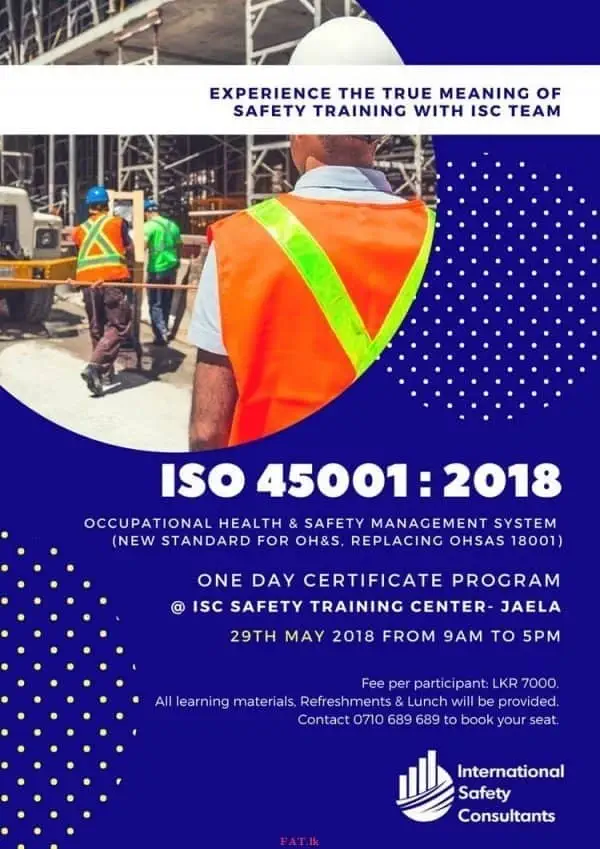One-day Certificate Program on ISO 45001:2018