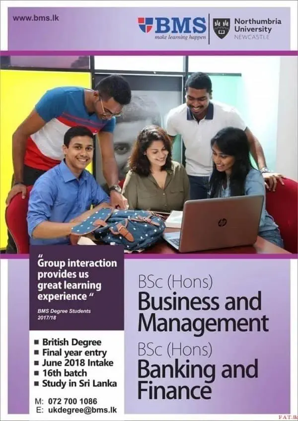 Bsc(Hons) Business and Management / BSc(Hons) Banking and Finance