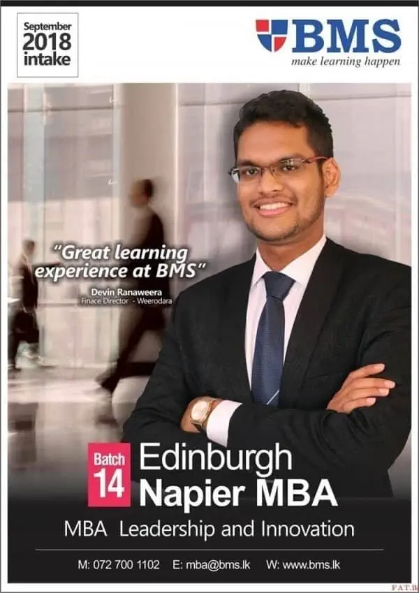 Edinburgh Napier MBA - Apply for September 2018 intake