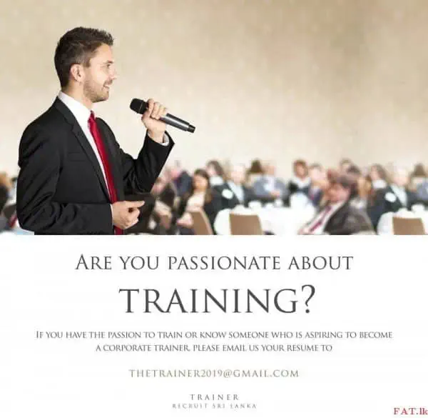 Are you Passionate about training