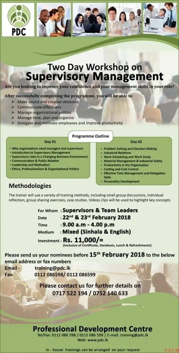 Two Day Workshop on Supervisory Management