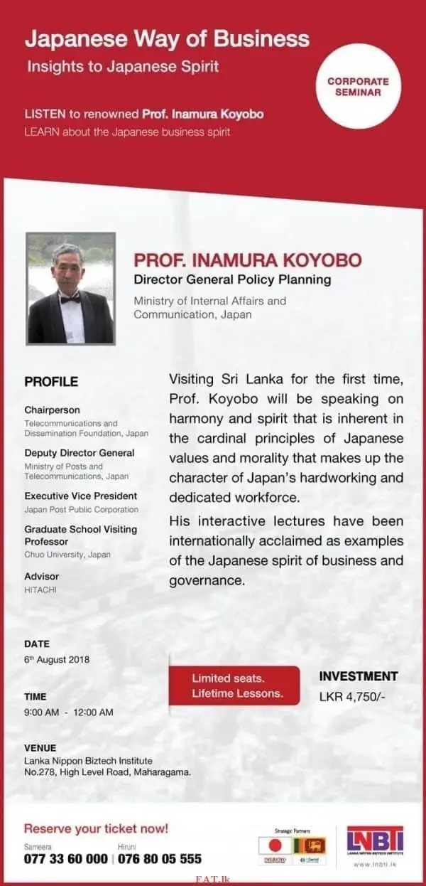 Japanese Way of Business - Corporate Seminar