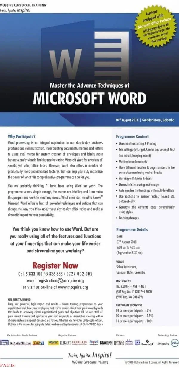Advance Techniques of Microsoft Word