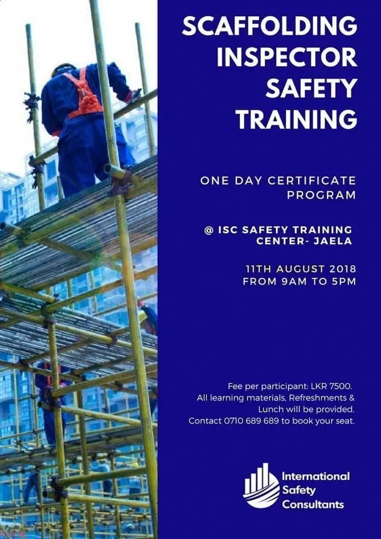 One-day Certificate Program on Scaffolding Inspector Safety Training