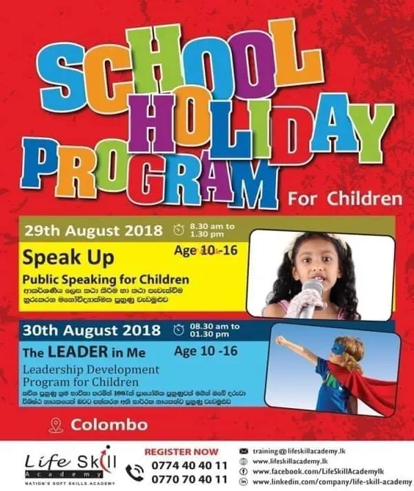 School Holiday Programs for Children