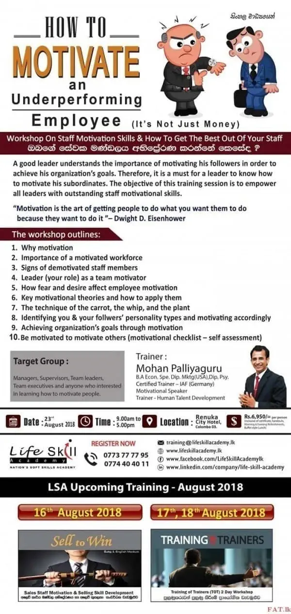How to motivate an under performing employee