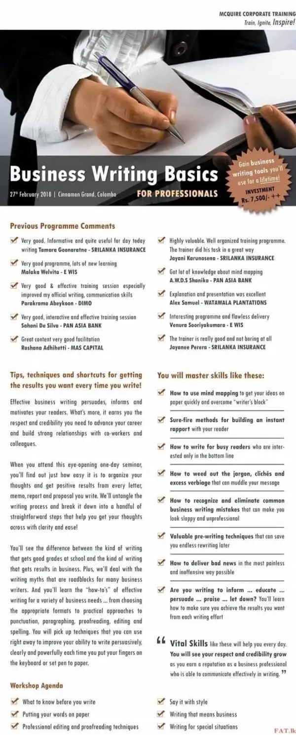 Business Writing Basics for Professionals