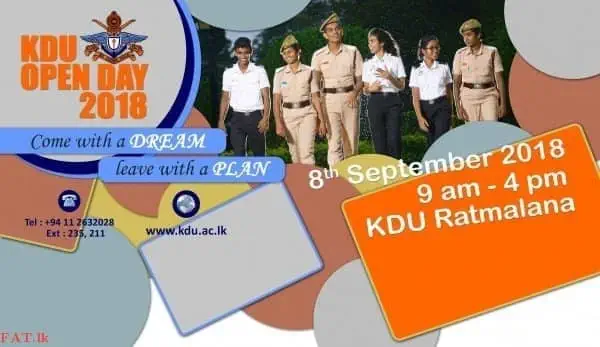 General Sir John Kotelawala Defence University (KDU) Open Day