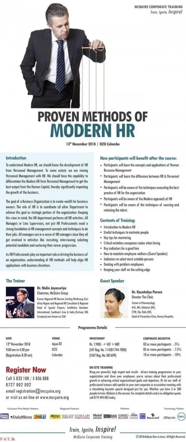Proven Methods of Modern HR
