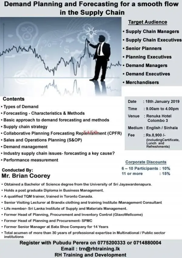 Demand Planning and Forecasting for a smooth flow in the supply chain