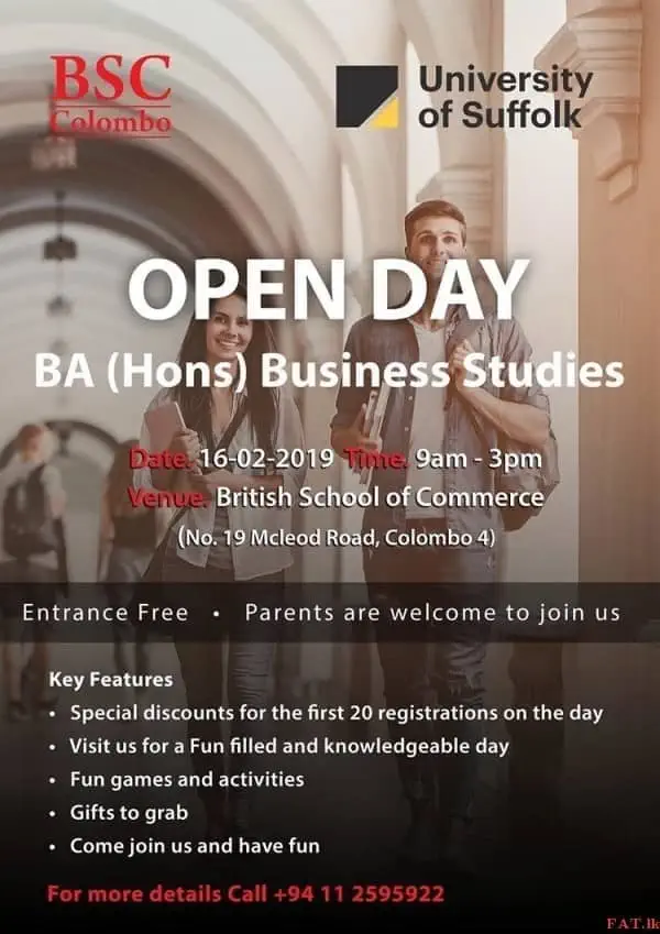 BA (Hons) Business Studies - University of Suffolk