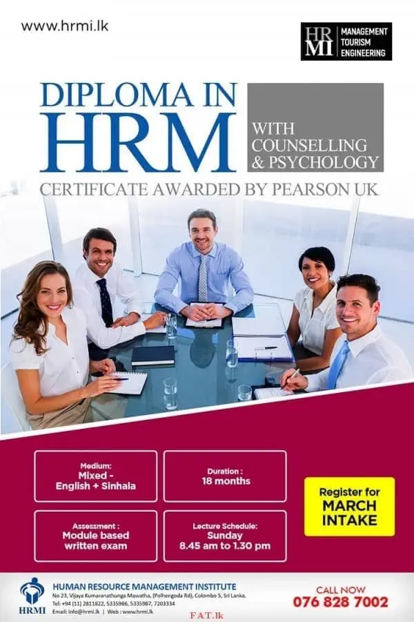 Diploma in HRM with Counselling and Psychology