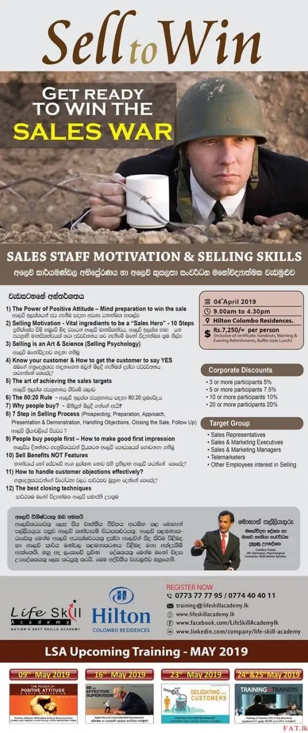 Workshop on Motivation & Selling Skills Development