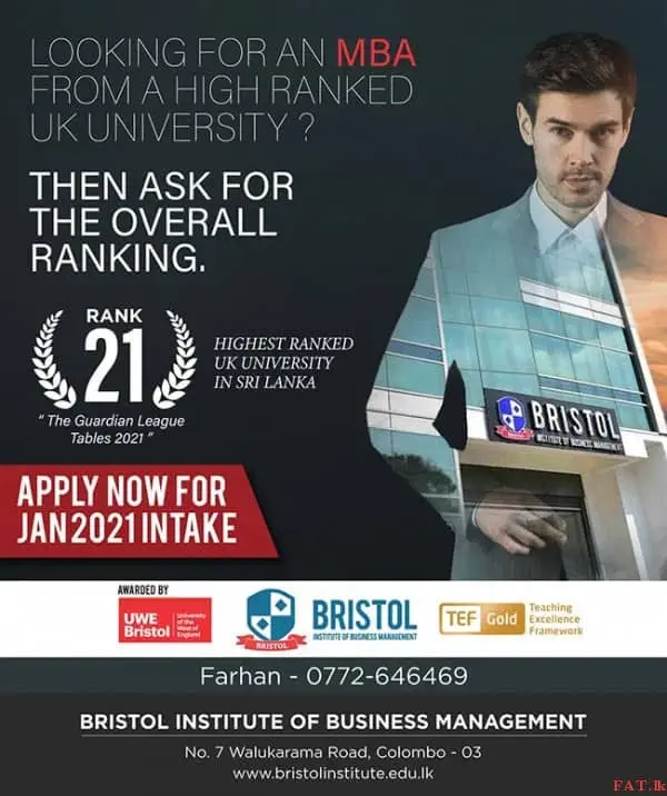 MBA from a high ranked UK University