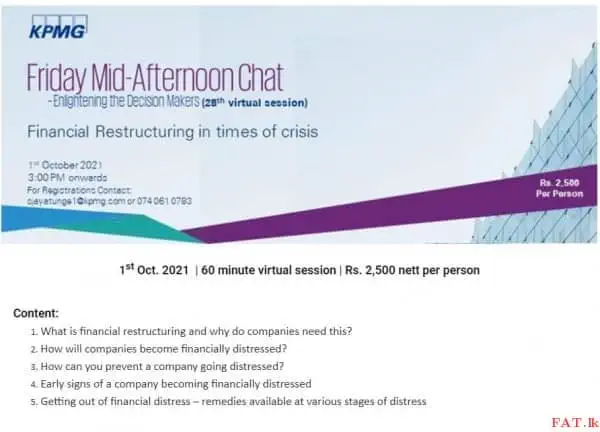 Financial Restructuring in times of crisis