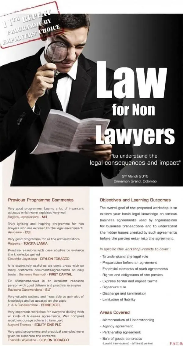 Law for Non Lawyers
