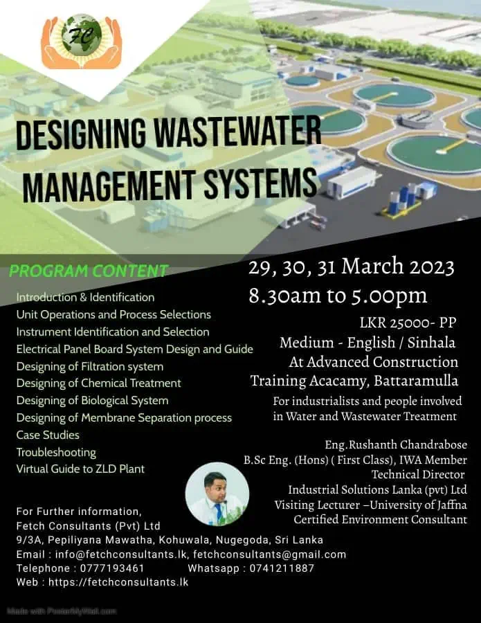 Wastewater Management Training Program