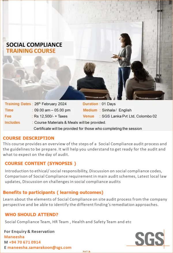 Social Compliance Training