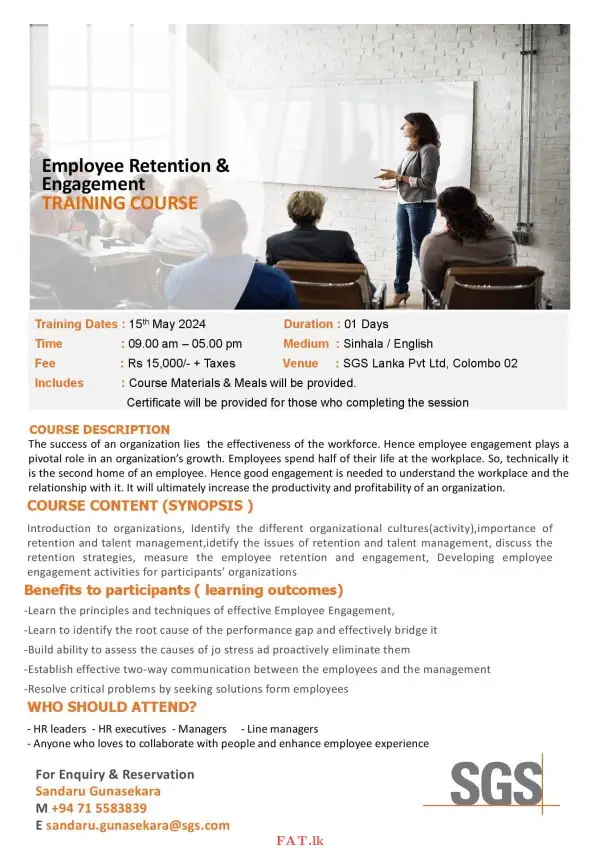 Employee Retention and Engagement Training Programme