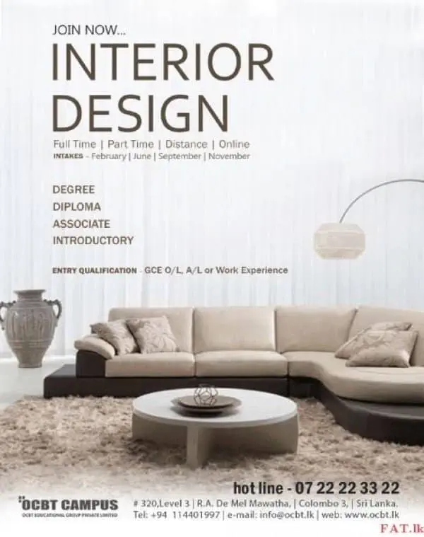 Interior Design - Full Time | Part Time | Distance | Online