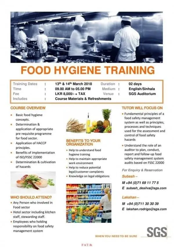 Food Hygiene Training