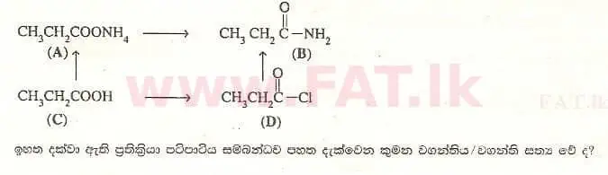 National Syllabus : Advanced Level (A/L) Chemistry - 2008 August - Paper I (සිංහල Medium) 44 2
