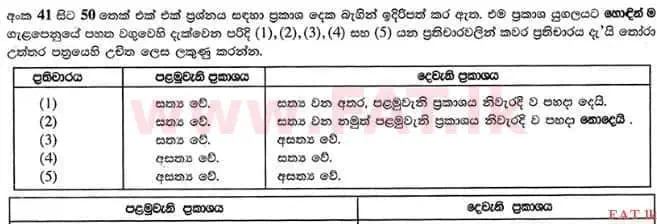உள்ளூர் பாடத்திட்டம் : உயர்தரம் (உ/த) இரசாயனவியல் - 2015 ஆகஸ்ட் - தாள்கள் I (සිංහල மொழிமூலம்) 47 1