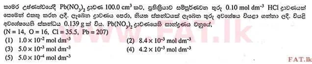 National Syllabus : Advanced Level (A/L) Chemistry - 2012 August - Paper I (සිංහල Medium) 29 1