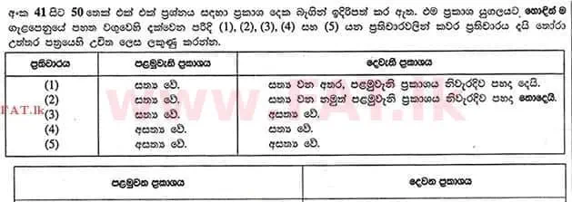 දේශීය විෂය නිර්දේශය : උසස් පෙළ (A/L) රසායන විද්‍යාව - 2012 අගෝස්තු - ප්‍රශ්න පත්‍රය I (සිංහල මාධ්‍යය) 47 1