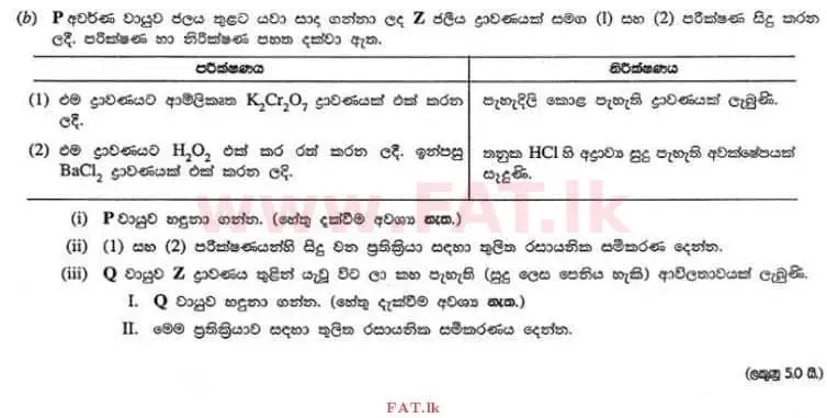 National Syllabus : Advanced Level (A/L) Chemistry - 2013 August - Paper II C (සිංහල Medium) 1 2