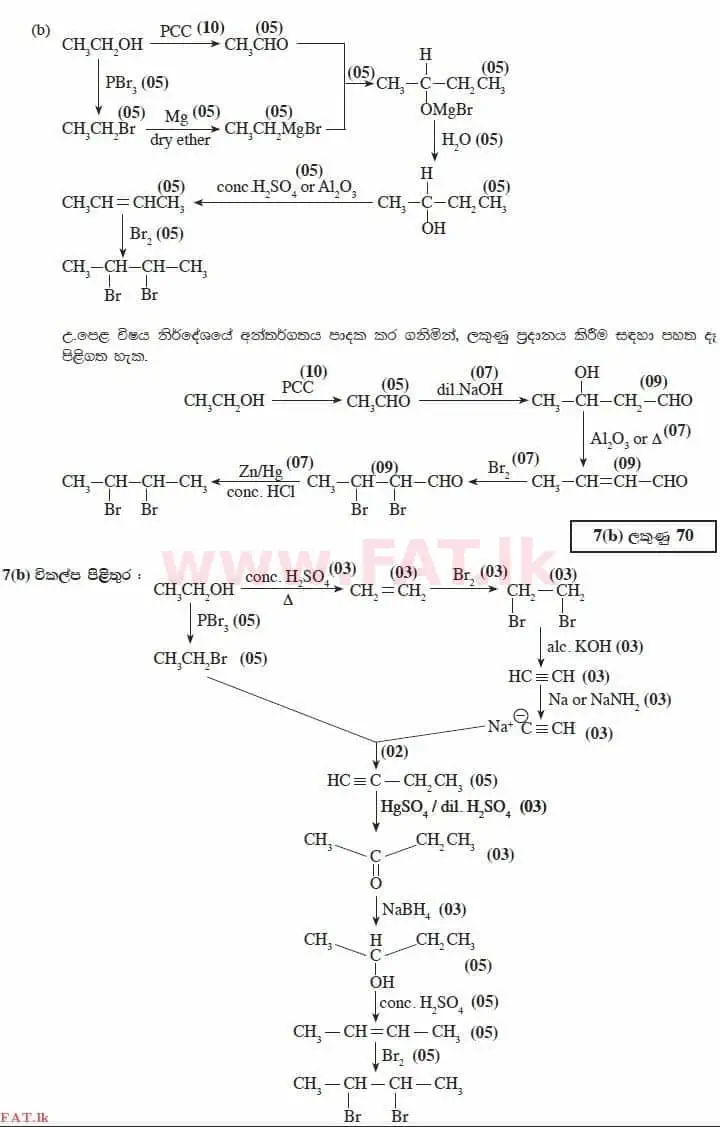 දේශීය විෂය නිර්දේශය : උසස් පෙළ (A/L) රසායන විද්‍යාව - 2014 අගෝස්තු - ප්‍රශ්න පත්‍රය II (සිංහල මාධ්‍යය) 7 2868