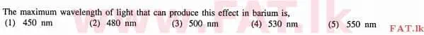 දේශීය විෂය නිර්දේශය : උසස් පෙළ (A/L) රසායන විද්‍යාව - 2012 අගෝස්තු - ප්‍රශ්න පත්‍රය I (English මාධ්‍යය) 19 2