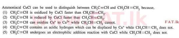 உள்ளூர் பாடத்திட்டம் : உயர்தரம் (உ/த) இரசாயனவியல் - 2012 ஆகஸ்ட் - தாள்கள் I (English மொழிமூலம்) 24 1