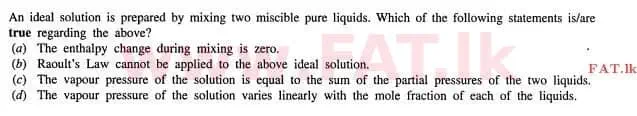 உள்ளூர் பாடத்திட்டம் : உயர்தரம் (உ/த) இரசாயனவியல் - 2012 ஆகஸ்ட் - தாள்கள் I (English மொழிமூலம்) 35 2