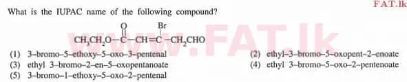 National Syllabus : Advanced Level (A/L) Chemistry - 2013 August - Paper I (English Medium) 3 1