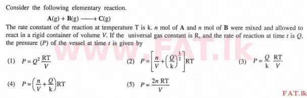 National Syllabus : Advanced Level (A/L) Chemistry - 2013 August - Paper I (English Medium) 14 1