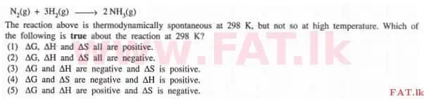 National Syllabus : Advanced Level (A/L) Chemistry - 2013 August - Paper I (English Medium) 22 1