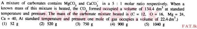 உள்ளூர் பாடத்திட்டம் : உயர்தரம் (உ/த) இரசாயனவியல் - 2015 ஆகஸ்ட் - தாள்கள் I (English மொழிமூலம்) 6 1