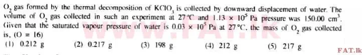 දේශීය විෂය නිර්දේශය : උසස් පෙළ (A/L) රසායන විද්‍යාව - 2015 අගෝස්තු - ප්‍රශ්න පත්‍රය I (English මාධ්‍යය) 15 1