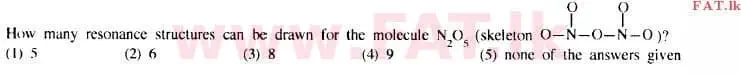 දේශීය විෂය නිර්දේශය : උසස් පෙළ (A/L) රසායන විද්‍යාව - 2015 අගෝස්තු - ප්‍රශ්න පත්‍රය I (English මාධ්‍යය) 20 1