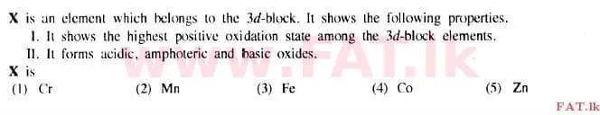 දේශීය විෂය නිර්දේශය : උසස් පෙළ (A/L) රසායන විද්‍යාව - 2015 අගෝස්තු - ප්‍රශ්න පත්‍රය I (English මාධ්‍යය) 24 1