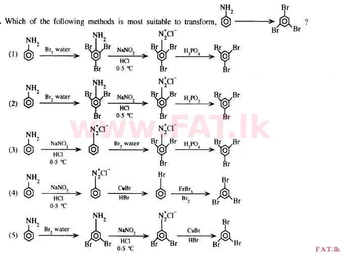 දේශීය විෂය නිර්දේශය : උසස් පෙළ (A/L) රසායන විද්‍යාව - 2015 අගෝස්තු - ප්‍රශ්න පත්‍රය I (English මාධ්‍යය) 26 1
